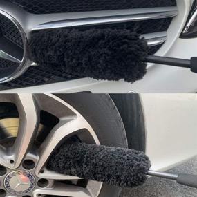 img 2 attached to 🔧 Efficient Microfibre Wheel Brush for Gentle and Safe Cleaning of Your Wheels