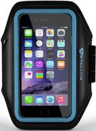 stalion sports running armband for ipod touch 5th & 6th gen: water resistant, sweat proof, jet black logo