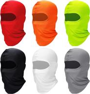 ultimate uv protection: 6-piece face balaclava ski mask to shield women and men during outdoor sports logo