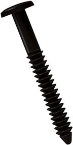 img 1 attached to 🪟 Ekena Millwork LVSL0012BL 3" Lifetime Vinyl Shutter-Lok's: Black (12/Bag) - Strong and Durable Shutter Fasteners