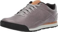 stylish and durable merrell burnt rocked leather sneaker: ideal men's shoes logo