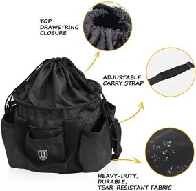 img 2 attached to Harrison Howard Premium Horse Grooming Organizer Bag: Efficient and Stylish Horse Grooming Tote