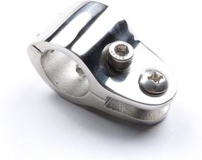 img 2 attached to 🔒 Mxeol Stainless Steel Bimini Top Hinge Rail Mount Pair with Locking Screw (7/8")