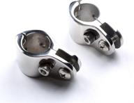 🔒 mxeol stainless steel bimini top hinge rail mount pair with locking screw (7/8") логотип