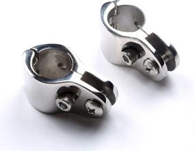 img 4 attached to 🔒 Mxeol Stainless Steel Bimini Top Hinge Rail Mount Pair with Locking Screw (7/8")