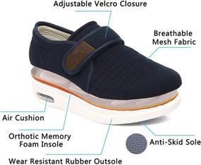 img 1 attached to Breathable Orthopedic Athletic Men's Shoes: Adjustable Secret Slippers