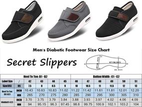 img 3 attached to Breathable Orthopedic Athletic Men's Shoes: Adjustable Secret Slippers