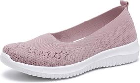 img 4 attached to AKINGIO Athletic Lightweight Breathable Sneakers Women's Shoes for Athletic