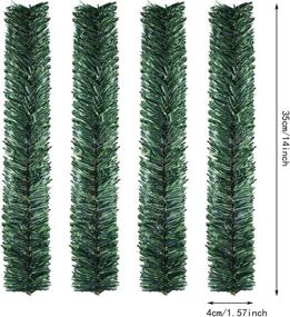 img 3 attached to 🎄 EBOOT 24 Pieces Green Christmas Garland Ties - Perfect for DIY Crafts and Holiday Decorations!