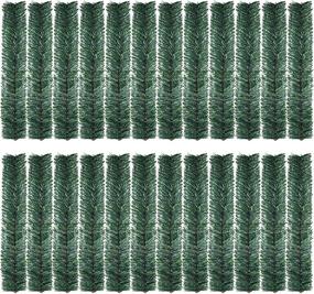 img 4 attached to 🎄 EBOOT 24 Pieces Green Christmas Garland Ties - Perfect for DIY Crafts and Holiday Decorations!