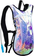 🎒 rave hydration backpack pack - recycled polyester, 2l bladder for women and men логотип