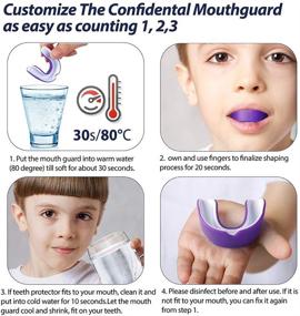 img 1 attached to Vanmor Youth Mouth Guard: 6-Pack Double Colored Teeth Protector for Kids in Transparent Box - Ideal for Football, Basketball, Boxing, MMA, Hockey