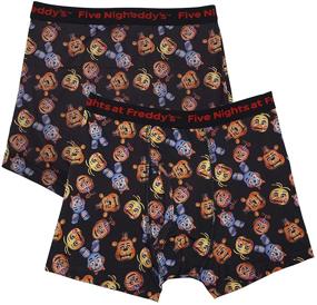 img 2 attached to 🩲 Intimo Boys' Five Nights at Freddy's Underwear 2 Pack: Funky and Fun Boxers!