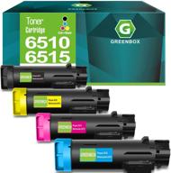 greenbox high yield toner cartridge set for xerox phaser 6510/ workcentre 6515 printers - 1 black, 1 cyan, 1 magenta, 1 yellow logo