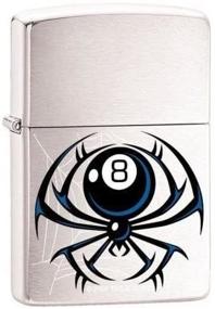 img 1 attached to Zippo Lighter 8 Ball Spider Chrome