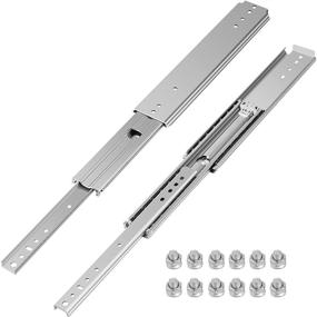 img 4 attached to Efficient VEVOR Drawer Slides: 3-Section Extension for Smooth and Easy Access