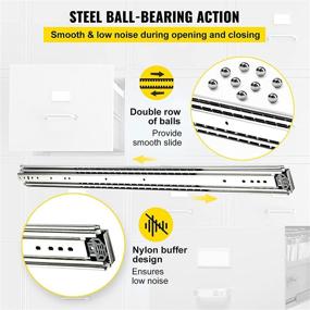 img 1 attached to Efficient VEVOR Drawer Slides: 3-Section Extension for Smooth and Easy Access