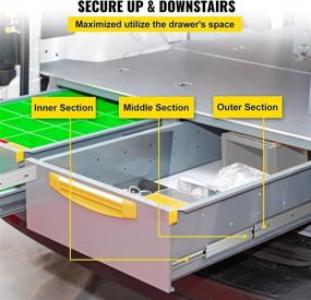 img 3 attached to Efficient VEVOR Drawer Slides: 3-Section Extension for Smooth and Easy Access