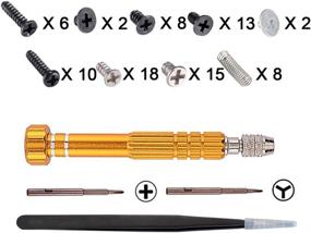 img 2 attached to 🔧 eXtremeRate Cross-Opening Screwdrivers Kit: Tools for Nintendo Switch Console Joy Con - Assemble & Disassemble with Springs, Tweezers and Screws