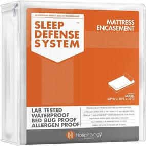 img 4 attached to 🛏️ HOSPITOLOGY PRODUCTS Mattress Encasement - Bed Bug & Dust Mite Proof - Queen Size - Waterproof & Hypoallergenic - Zippered Sleep Defense System