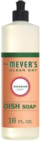 img 4 attached to 🍽️ Mrs. Meyer´s Clean Day Dish Soap, Geranium, 16 fl oz, Pack of 3