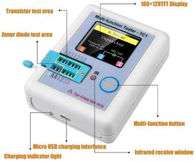 img 1 attached to 📻 Pocket-sized LCR-TC1 Transistor Tester with Colorful TFT Display for Diode Triode Capacitor Resistor Transistor LCR ESR NPN PNP MOSFET