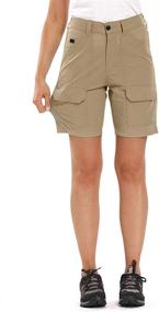 img 2 attached to 🏞️ Stay Active with Jessie Kidden Women's Stretch Cargo Shorts: Quick-Dry 7" Inseam for Outdoor Hiking and Travel