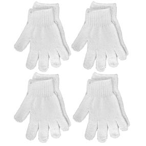 img 3 attached to Revitalize Your Skin with Aquasentials Exfoliating Bath Gloves: 4 Pairs in White Only!