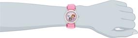 img 1 attached to Disney Kids' Sofia Time Teacher 🕰️ Stainless Steel Watch with Nylon Band in Pink