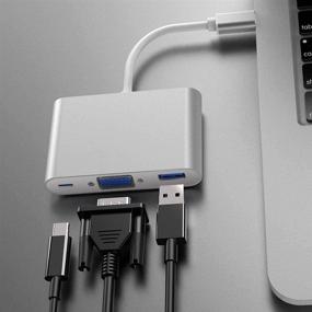 img 3 attached to 🔌 Адаптер USB C к VGA с быстрой зарядкой и USB 3.0 - идеально подходит для iPad Pro, MacBook Pro, Retina, Air и многого другого!