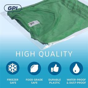 img 1 attached to 📦 GPI Resealable Suffocation Packaging: Efficient Clothing Packaging & Shipping Solutions for Poly & Plastic Bags