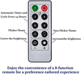 img 1 attached to Sunolga 10pcs Window Candles: Battery Operated with Suction Cups, Remote Timers, and LED Flameless Technology - Perfect for Home Wedding Party Christmas Decorations