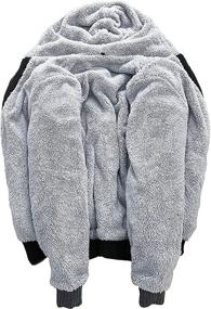 img 2 attached to SECOOD Men's Zip Up Hoodie Sweater with Thick Fleece Sherpa Lining - Winter Heavyweight Jacket