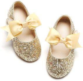 img 4 attached to Kids' Kiderence Flat Mary Jane Shoes - Slip-on School Party Dress Ballerina Shoe (Toddler/Little Kids)