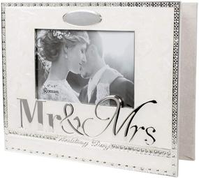 img 3 attached to 📷 Cherish Your Wedding Memories with the Roman Inc Mr. and Mrs. Keepsake Photo Album - 8.5 x 10 inch Zinc Alloy