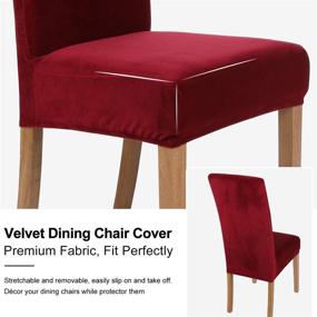 img 1 attached to 🔍 Stretchable Velvet Slipcovers for Food Service Equipment & Supplies- Smiry