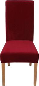 img 3 attached to 🔍 Stretchable Velvet Slipcovers for Food Service Equipment & Supplies- Smiry