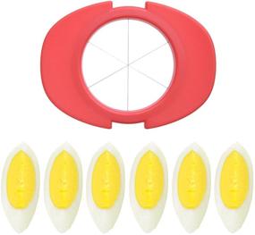 img 2 attached to 🥚 Egg Slicer Set: Effortlessly Slice Boiled Eggs into Thin Slices, Wedges, or Halves with 3 Cutters - No Power, No Noise - Perfect for Sandwiches, Salads, and Hors d'Oeuvres - Includes Slicer Stand