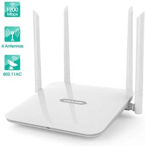 img 1 attached to WAVLINK WiFi Router AC1200: High Speed Dual Band Gigabit Home Wireless Wi-Fi Router