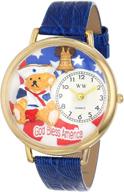 whimsical watches g0230004 patriotic leather logo