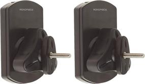 img 4 attached to 🔊 Enhance Your Audio Experience with Monoprice Low Profile Speaker Wall Mount Brackets (Pair) - Black | 22 lb. Capacity