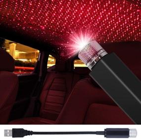 img 4 attached to 🌟 LEDCARE Car Roof Star Night Light - Portable USB Flexible Interior LED Show for Cars, Bedrooms, Parties - Adjust & Project Romantic Atmosphere Stars