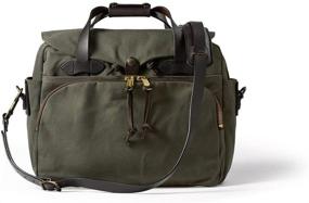 img 4 attached to 💼 Filson Twill Padded Laptop Briefcase Otter Green, One Size: The Perfect Carrying Solution for Your Laptop