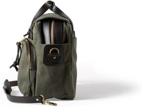 img 1 attached to 💼 Filson Twill Padded Laptop Briefcase Otter Green, One Size: The Perfect Carrying Solution for Your Laptop