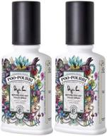 poo-pourri deja poo pre-use spray, 2-pack 4 fl oz (2 count), white, 8 fluid ounce logo