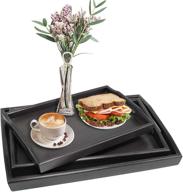 serving breakfast decorative rectangular tray 🍳 by reliancer: functional elegance for stylish home dining логотип