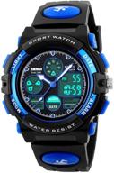 eyotto waterproof kids sports watch with multi-function analog digital wristwatch led alarm stopwatch for boys logo