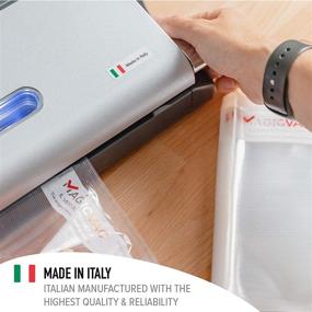 img 3 attached to 🔒 Magic Vac Vacuum Sealer Bags Quart Size 8x12 100 Pack - Thicker Heavy Duty Material for Sous Vide, Meal Prep, Microwave and Freezer - Compatible with FoodSaver, Seal-a-Meal and More - BPA Free - Made in Italy