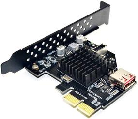 img 4 attached to Chenyang CY PCI-E to USB 3.1 Type E Front Panel Socket & USB 2.0 to PCI-E 3.0 2X Express Card Adapter for Motherboard