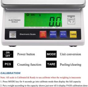 img 2 attached to 🔬 CGOLDENWALL High Precision Scale 10kg 0.1g - Digital Accurate Electronic Balance Lab Scale for Laboratory, Industrial Weighing and Counting - Scientific Scale CE Certified